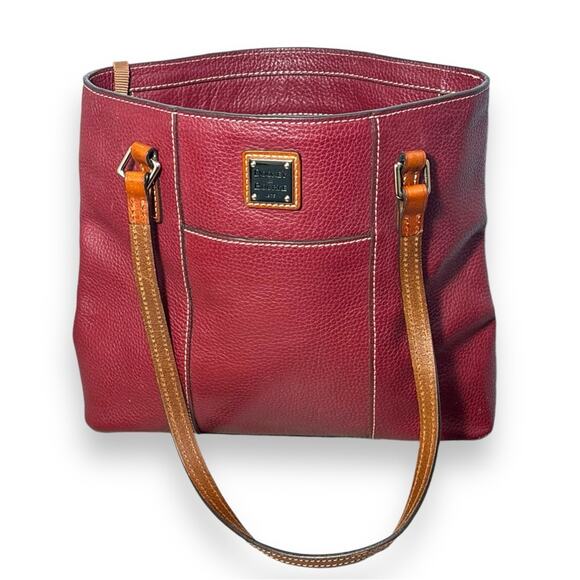 Dooney and Bourke Pebble Grain Small Lexington in Bordeaux - Picture 2 of 9